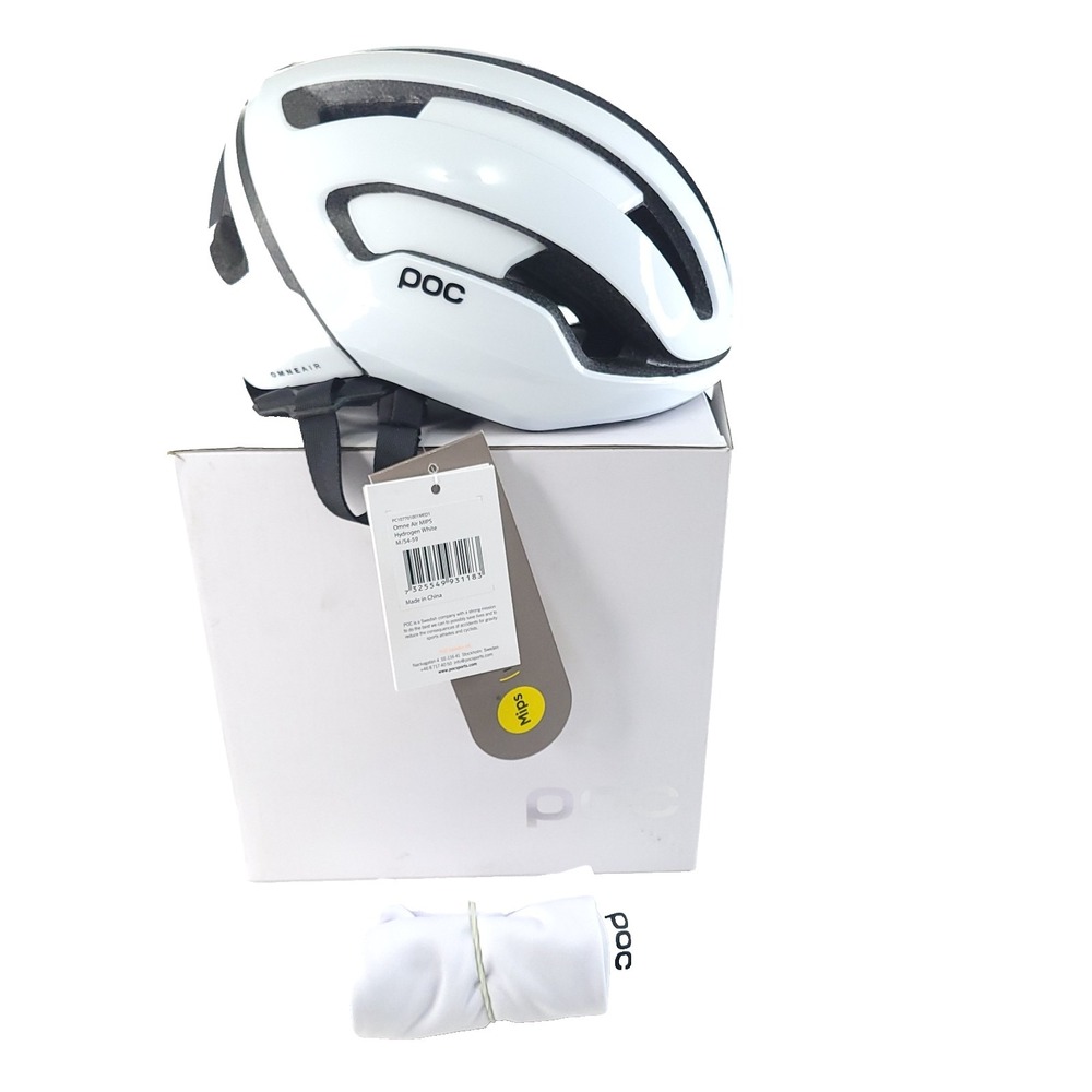 POC Omne Air MIPS Cycling Helmet Unisex Size Medium 54 59 Hydrogen White